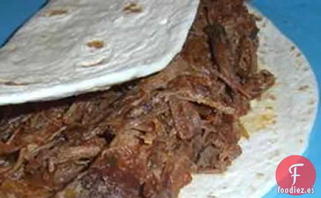 Tri-Tip rallado para Tacos en la Olla de cocción Lenta