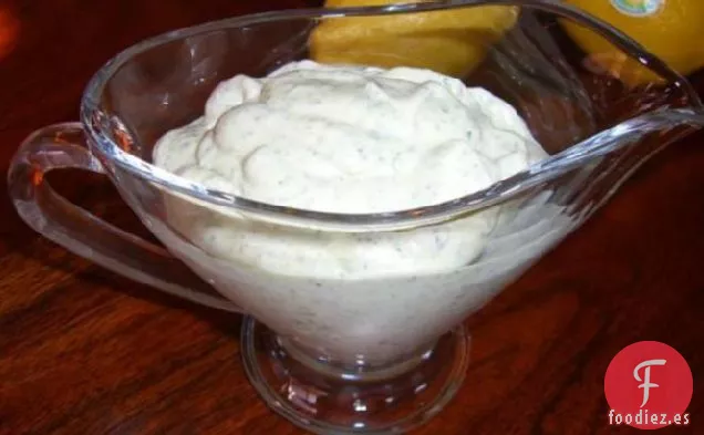 Crema De Cilantro Para Tacos De Pescado
