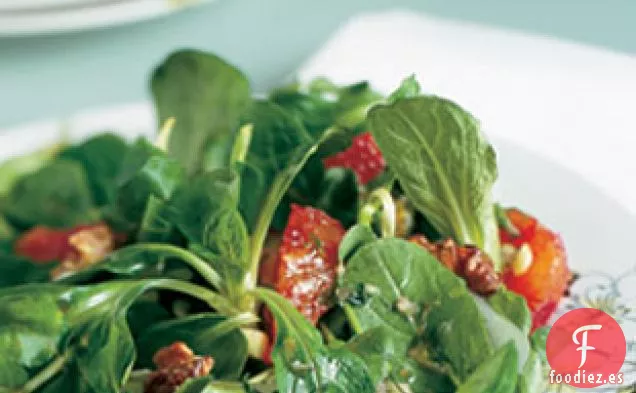 Verduras De Primavera Con Vinagreta De hinojo y Naranja