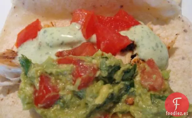 Tacos de Pescado Salados con Cilantro y Lima