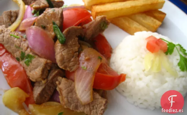 Impresionante Plato de Carne Peruana