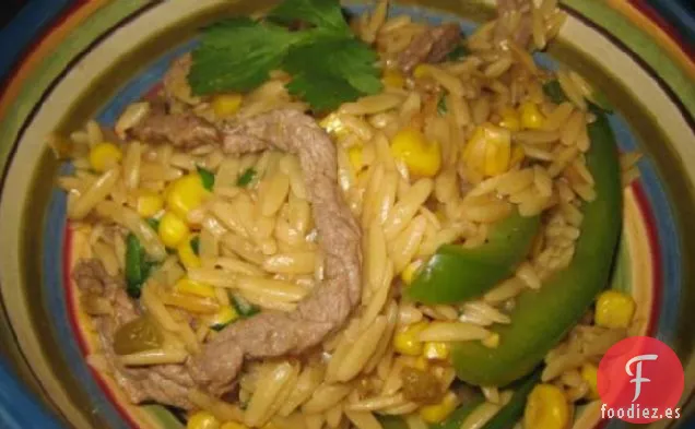 Orzo de Cilantro y Carne de Res