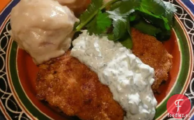 Pollo Fiesta Con Crema De Cilantro Jalapeño