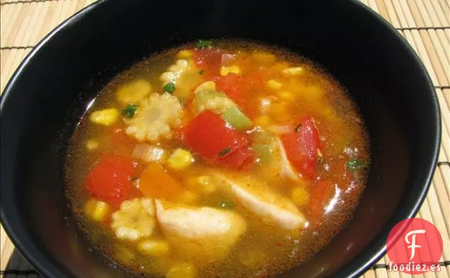 Sopa de Pollo y Maíz Bebé