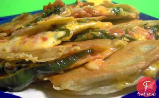 Quesadillas de Chile Verde y Monterey Jack