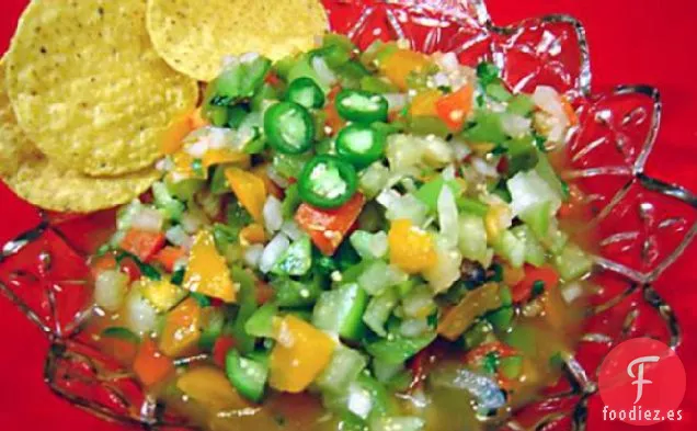 Salsa de Tomate Verde con Ajo Asado