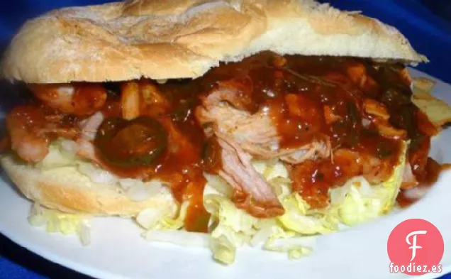 Carne de cerdo desmenuzada Tex-Mex (Olla de barro)