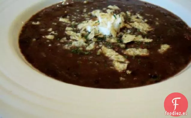 Sopa de Frijoles Negros Saludable Impresionante
