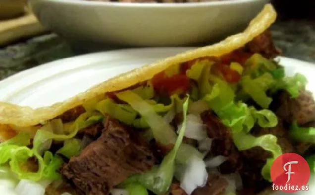 Tacos de Carne de Flanco Mexicano