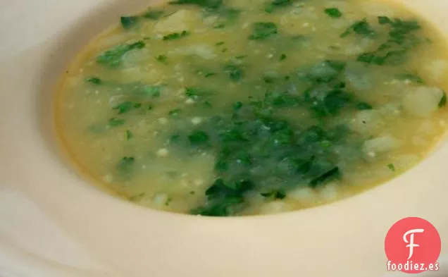 Sopa De Cilantro Portugués (Sopa De Coentro)