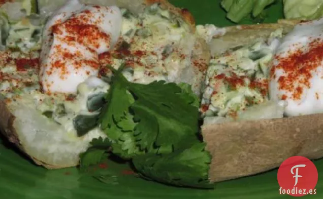 Pieles De Papa Con Chile Poblano
