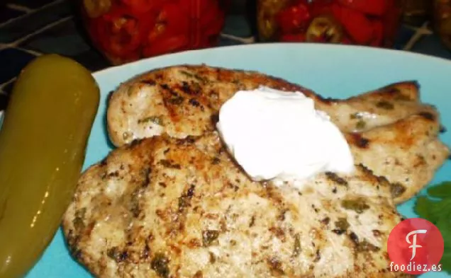 Pechuga de Pollo Mexicana a la Parrilla