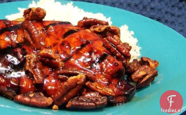 Pollo Al Arce Y Naranja Con Pacanas Con Pimienta