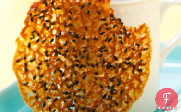 Galletas de Encaje de Sésamo Negro