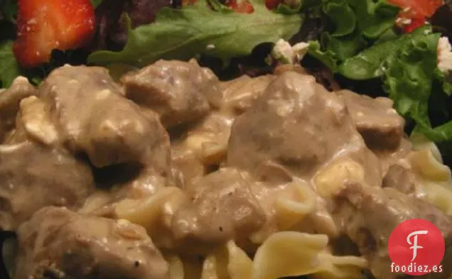 Stroganoff de Ternera de Cocción Lenta