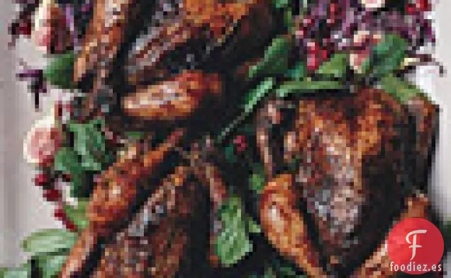 Gallinas de Cornualles Frotadas con Especias con Relleno de Haroseth y Jus de Jerez