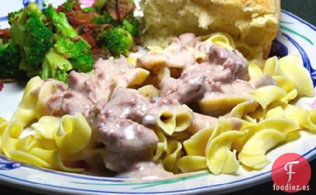 Stroganoff de Ternera de Cocción Lenta