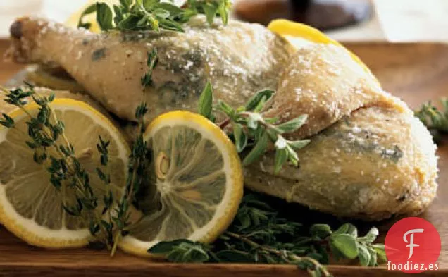 Gallina de Cornualles con Costra de Sal