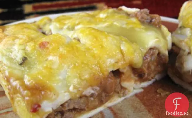 Enchiladas de Avena de Carne y Frijoles