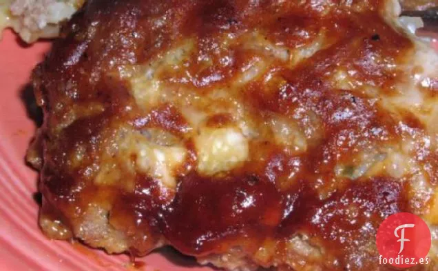 Pastel de Carne a la Barbacoa-Observadores deliciosos y de Peso