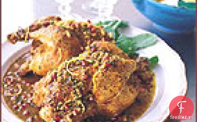 Gallinas de Cornualles con Granada y Limón