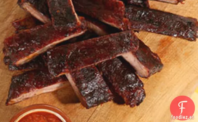 Costillas Asadas al Horno con Salsa de Barbacoa