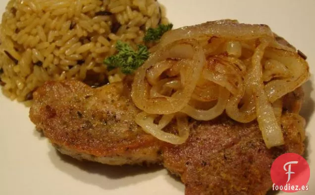 Lomo de Cerdo Dorado con Mantequilla y Cebollas