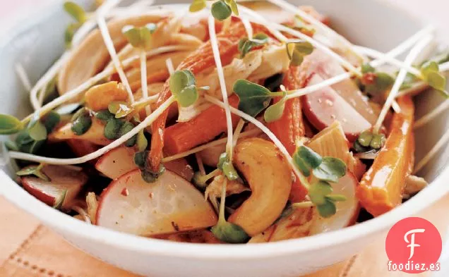 Ensalada de Gallina de Cornualles con Vinagreta de Bonete Escocés