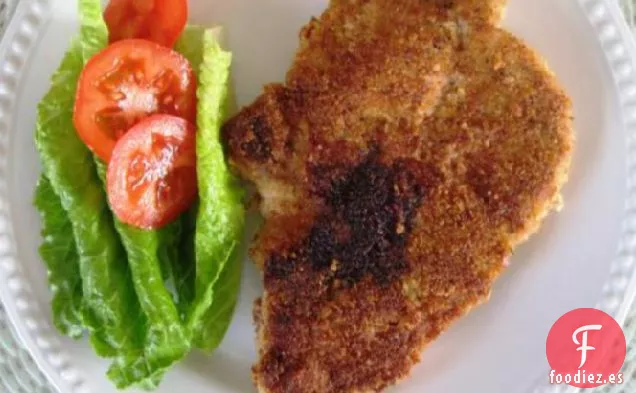 Chuletas de Cerdo Empanadas Fritas