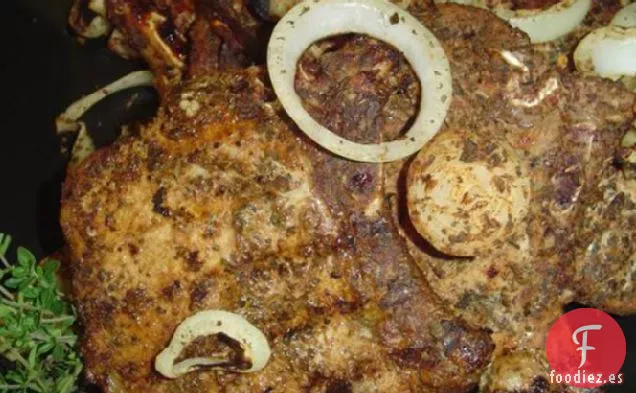 Chuletas de Lomo de Cerdo Marinadas con Schweinebraten