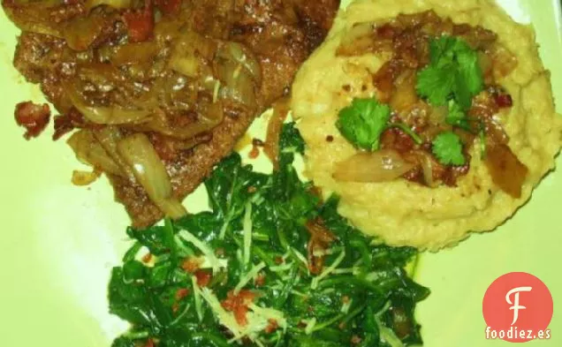 hígado de ternera salteado