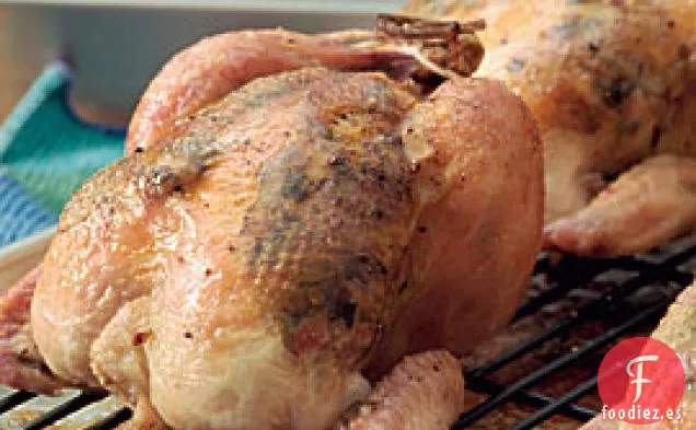 Gallinas de caza de Cornualles con aroma a Trufa Con Jamón y Setas Silvestres