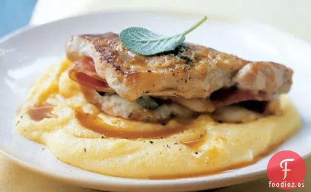 Saltimbocca de Cerdo con Polenta
