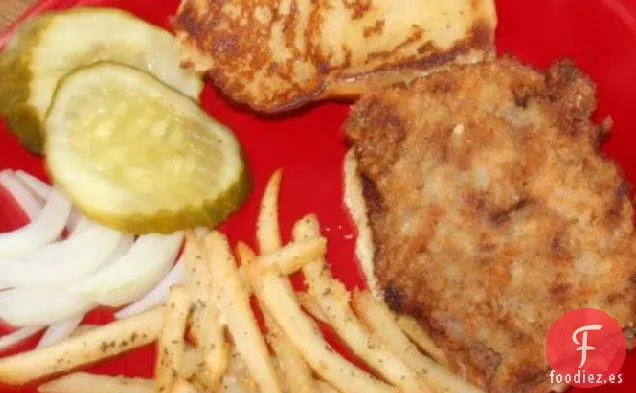 Sándwich De Lomo De Cerdo Frito (Favorito Del Medio Oeste)