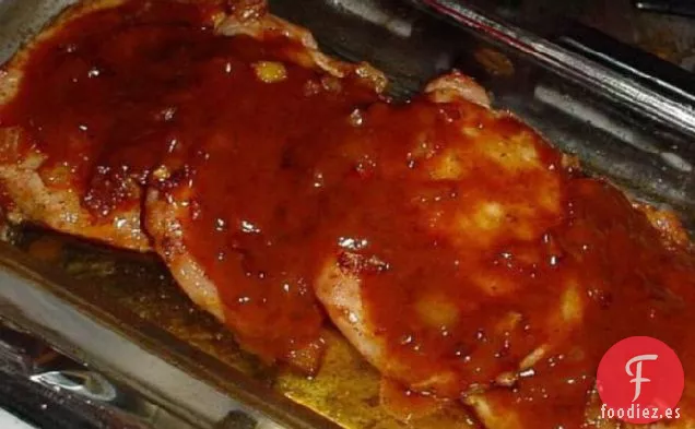 Chuletas de Cerdo con Jarabe de Arce