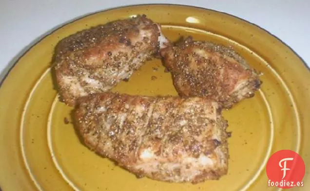 Chuletas de Cerdo frotadas con Pimienta