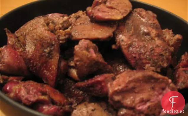 Hígados de Pollo Salteados