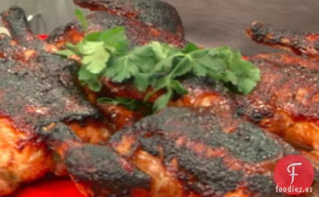 Garam Masala Gallina de Cornualles Frotada con Glaseado de Arce y Tamarindo