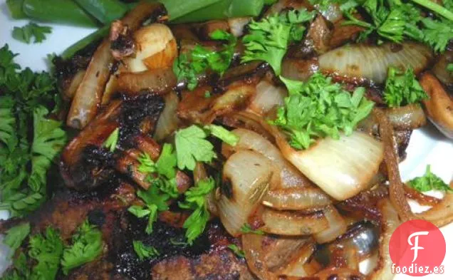 Hígado de Ternera Veneciano con Cebolla