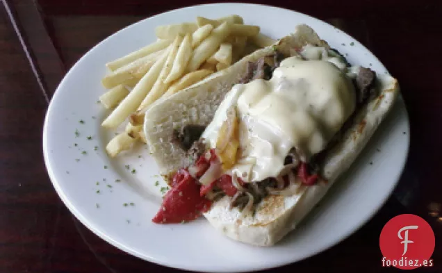 Sándwiches de Albóndigas con Queso de Filadelfia