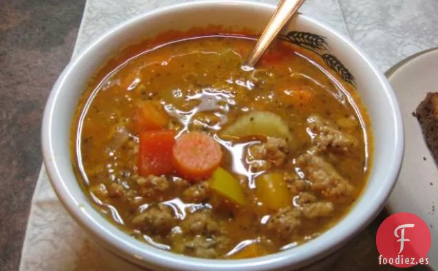 Sopa de Hamburguesa de Jason