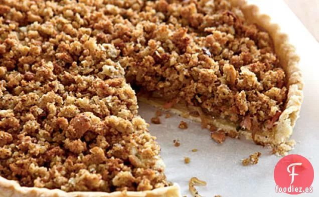 Tarta de Cebolla Caramelizada y Tocino Canadiense