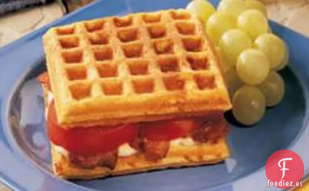 Sándwiches de Gofres de Harina de Maíz
