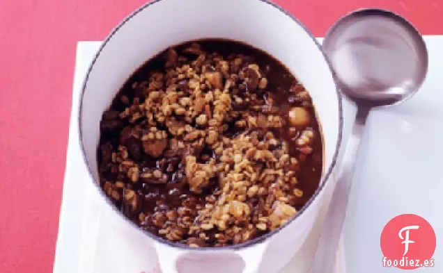 Sopa de Cebada con Champiñones