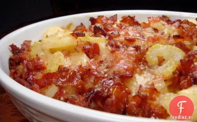 Vieiras y Tocino Fritos en Sartén