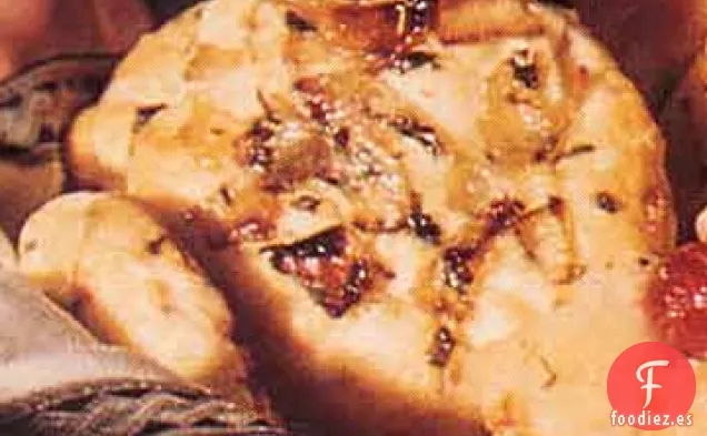 Galletas de Crema con Tocino y Cebolla Asada