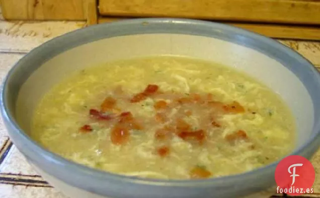 Sopa de Desayuno, También conocida como Sopa de Huevo y Tocino