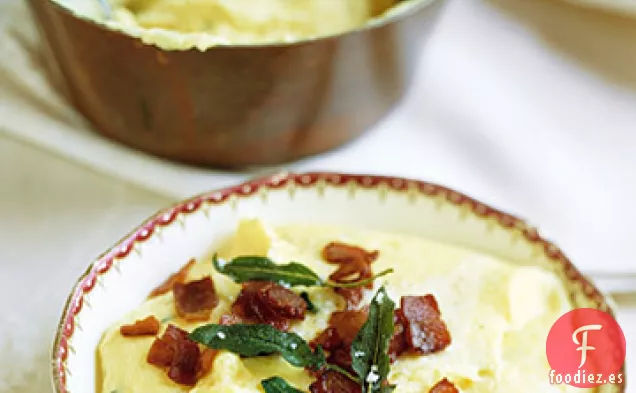 Polenta Cremosa con Tocino y Salvia