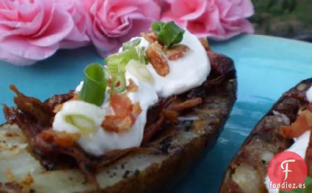 Pieles de Patata para Barbacoa a la Parrilla