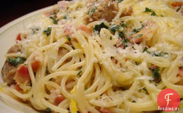 Salchicha Carbonara